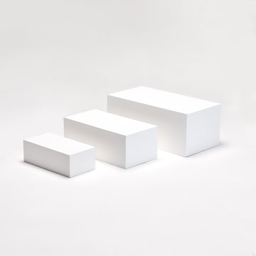 MODULAR RECTANGULAR DISPLAY RISER / BOX SET OF 3