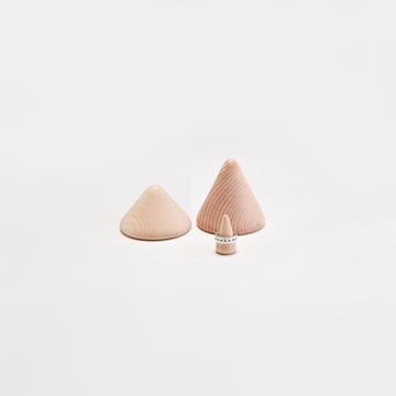 NATURAL WOOD CONES