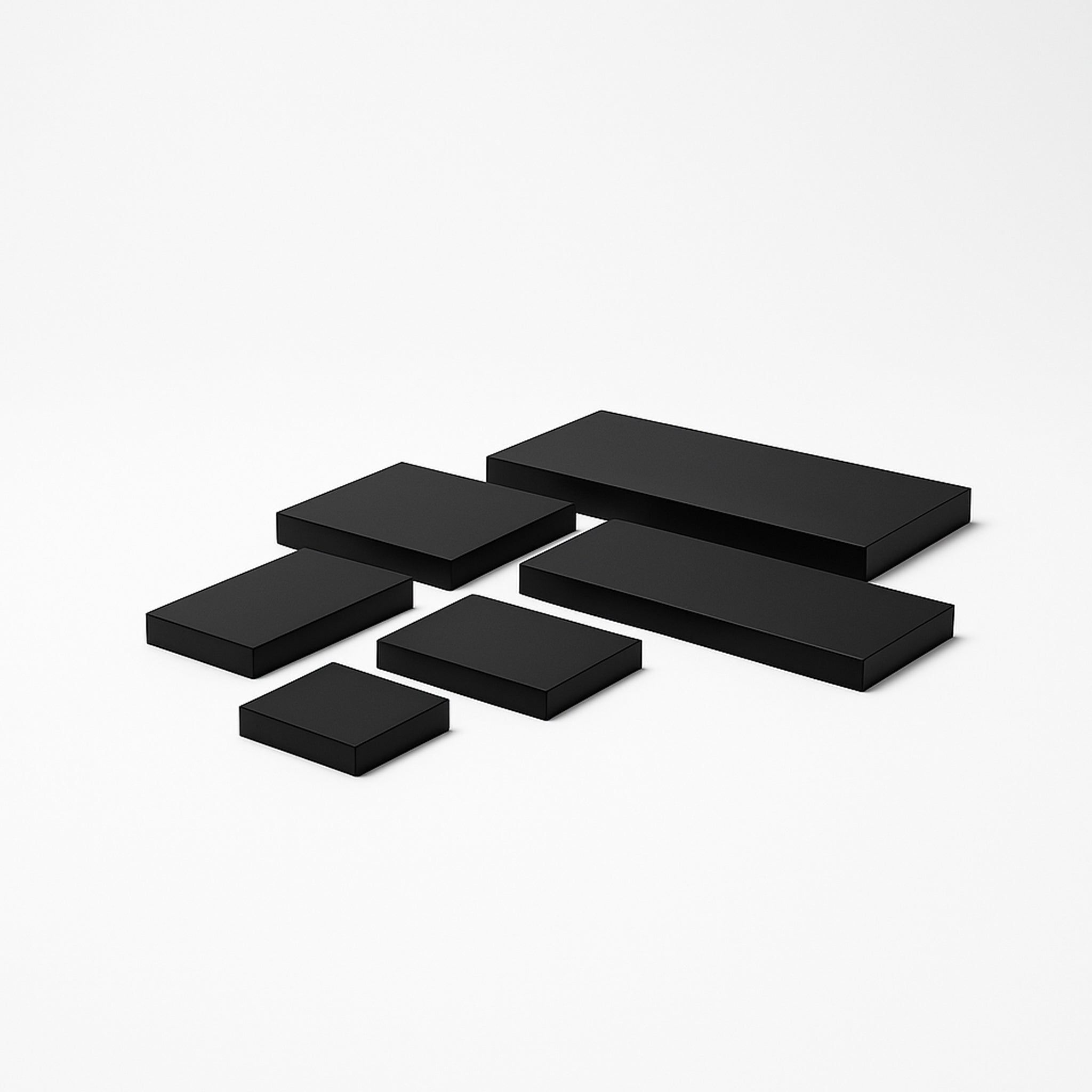 STRAIGHT EDGE DISPLAY RISERS