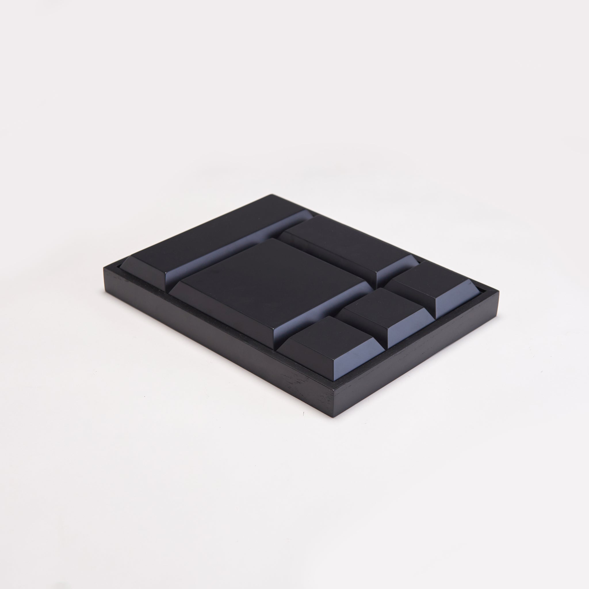 WOOD MODULAR TRAY AND RISER SET