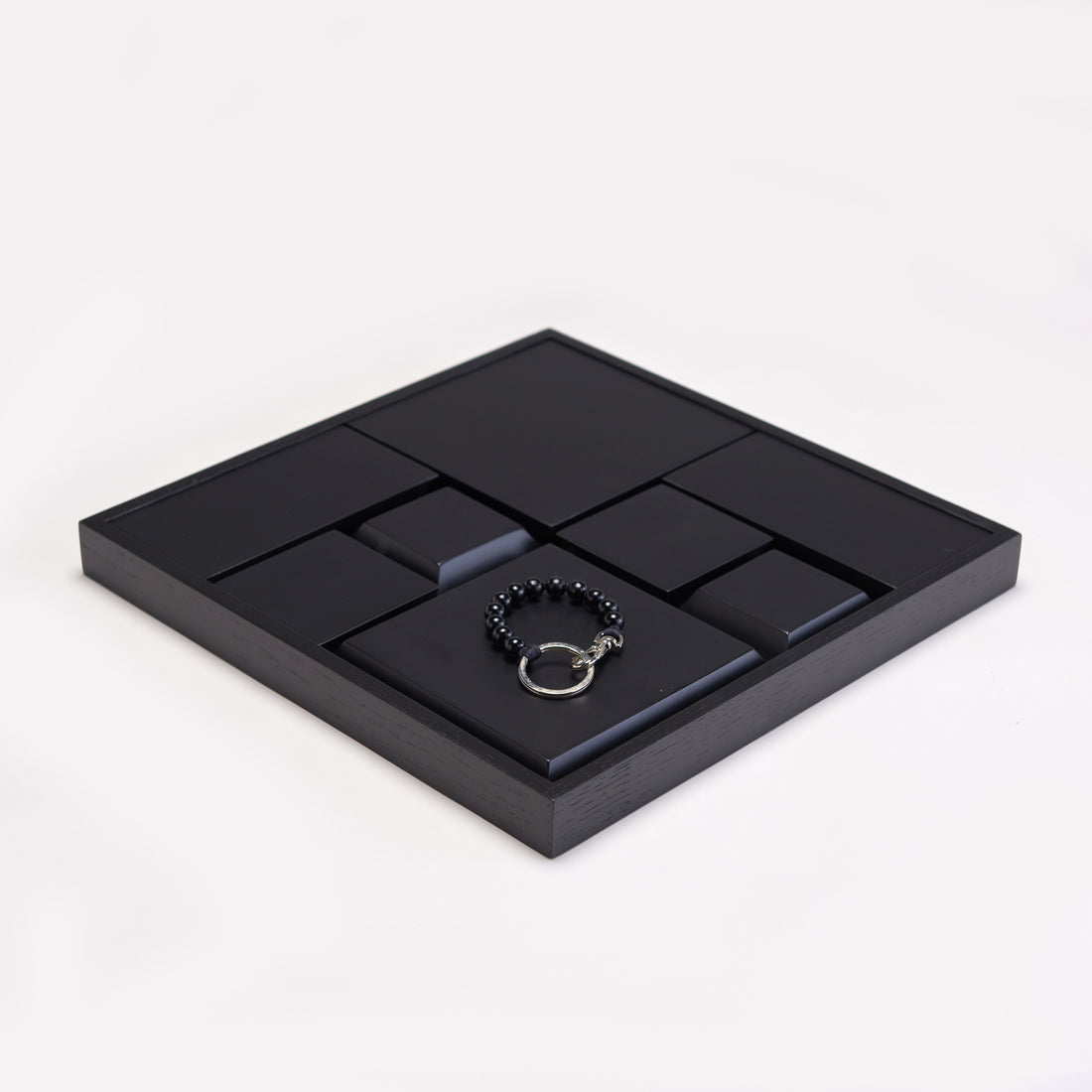 WOOD MODULAR TRAY AND RISER SET