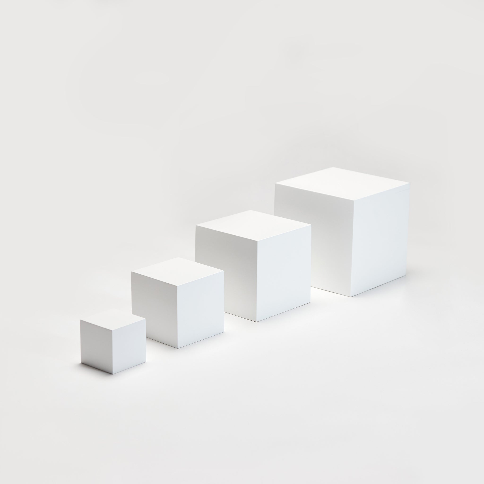 MODULAR CUBE DISPLAY RISER / BOX SET OF 4