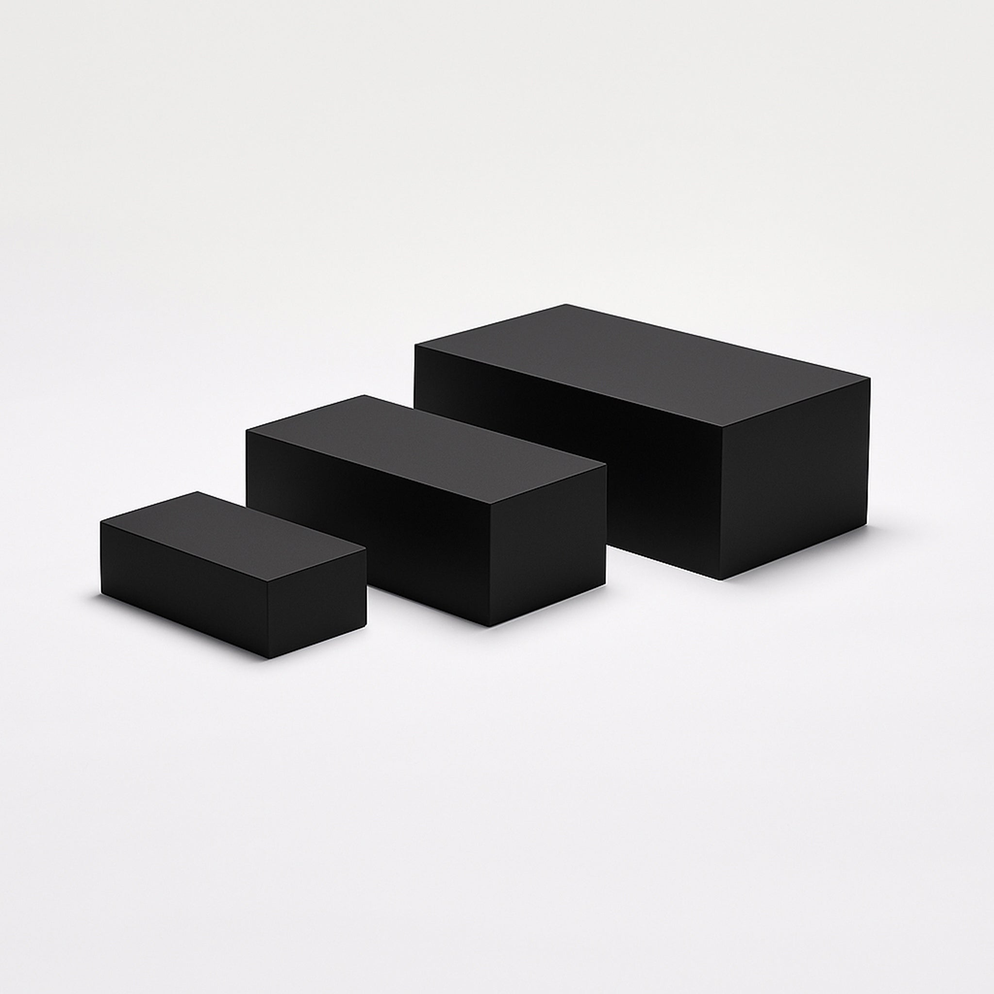 MODULAR RECTANGULAR DISPLAY RISER / BOX SET OF 3